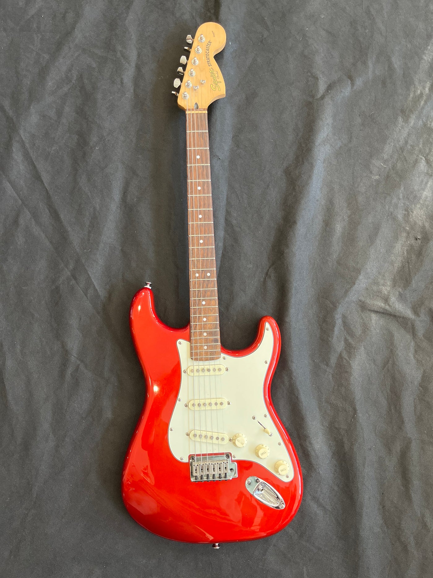 Standard strat, Red metallic, maple, Used - FF35