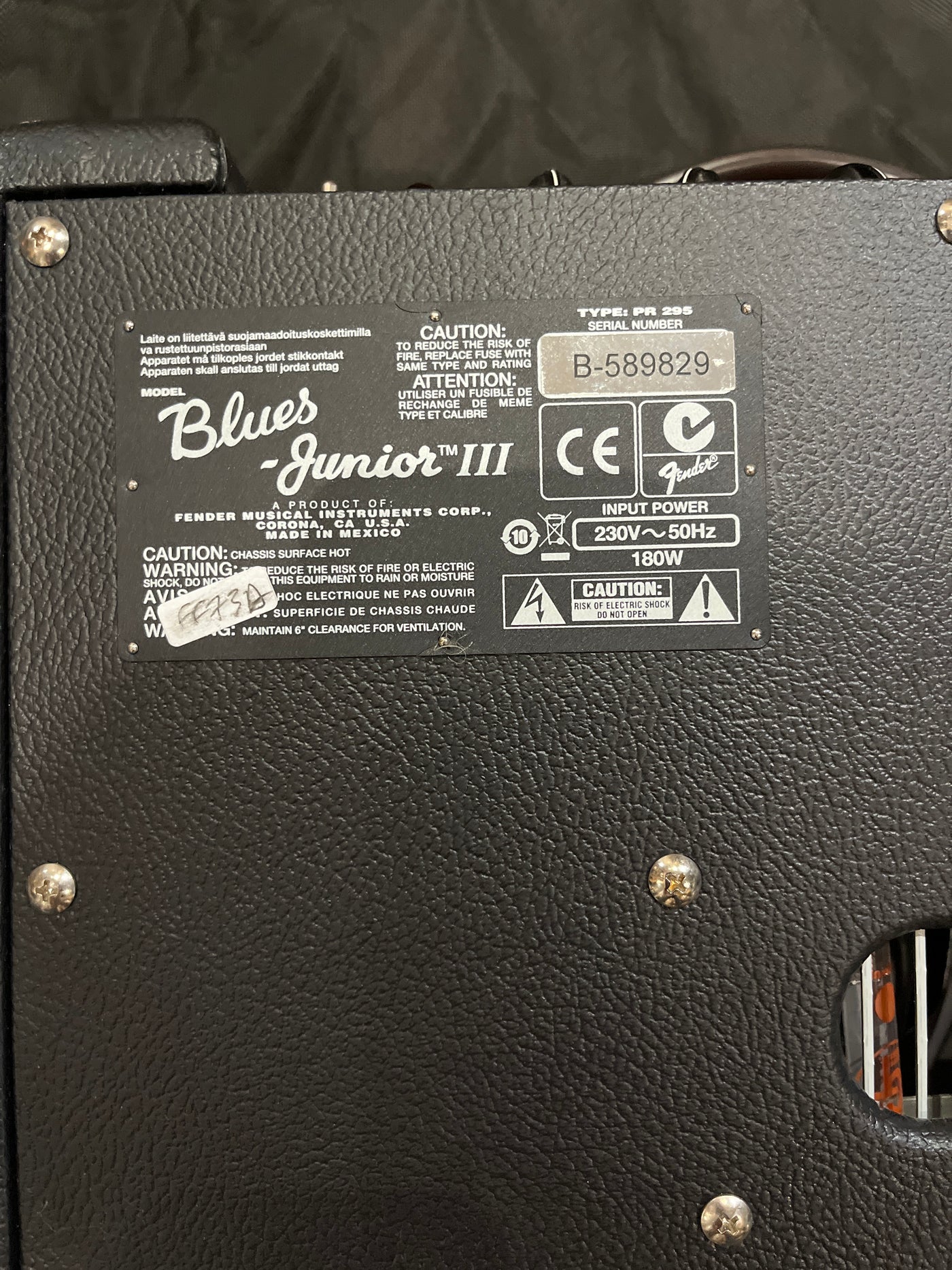 Blues Junior III Guitar Amp, Used - FF73A