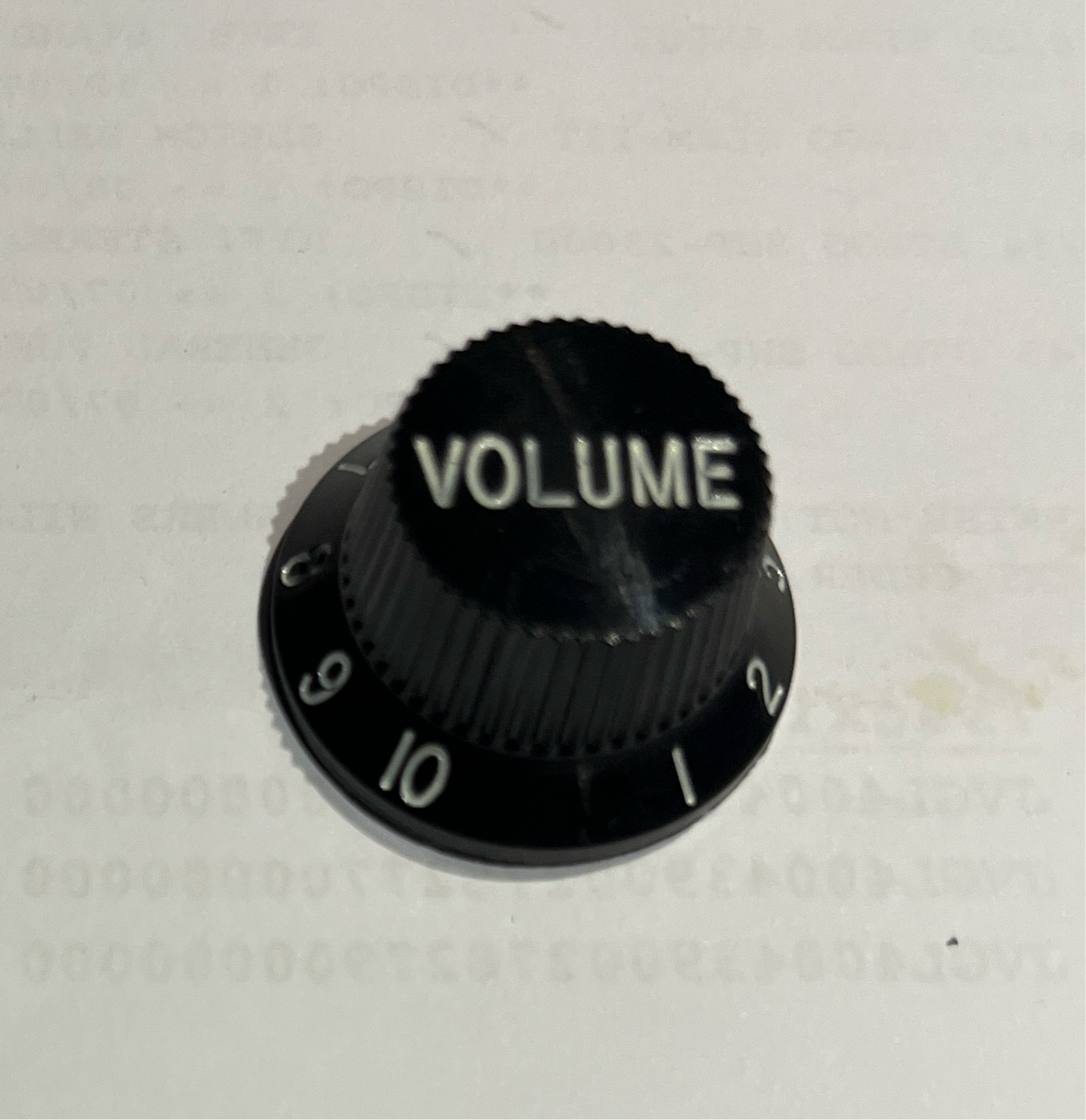 Guitar Control Knob ST Type Volume Black