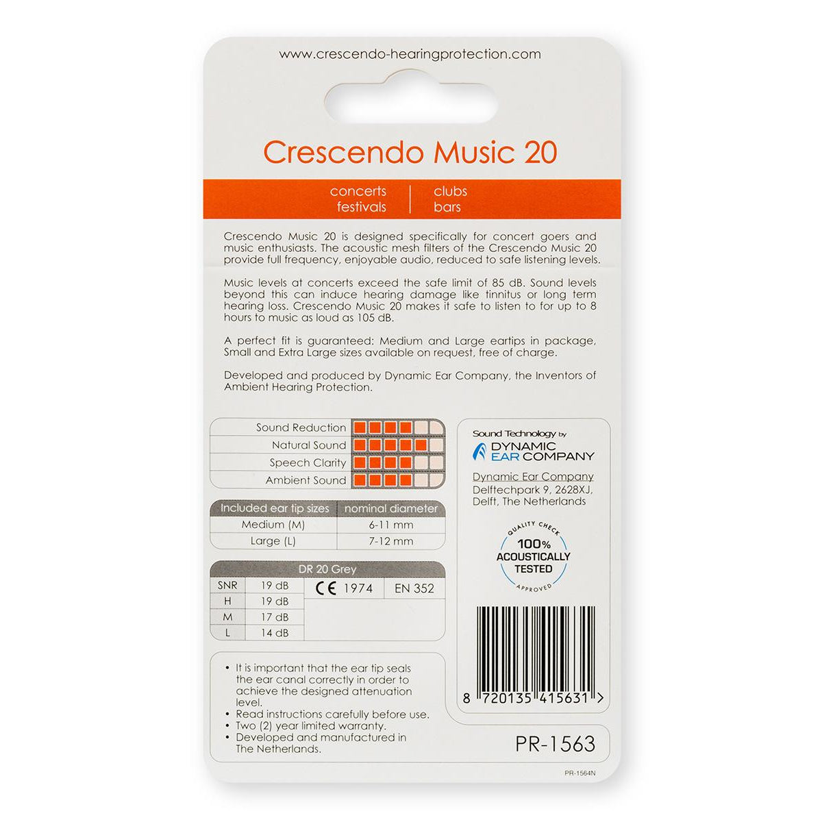 Music 20 Ear Plugs