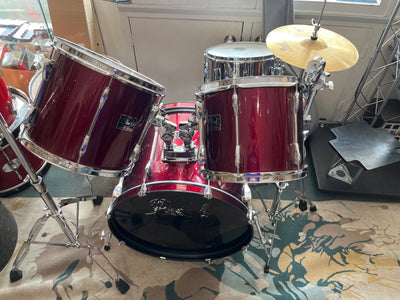 Export 22" Drum kit & hardware, Wine red,  Used - U68A