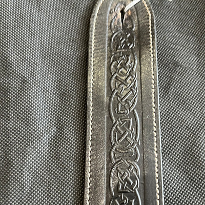 Embossed Leather, Celtic Pattern, Black - Used - FF12