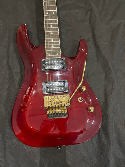 S620 TR Electric Guitar, Floyd, Translucent Red, Used - GG14A