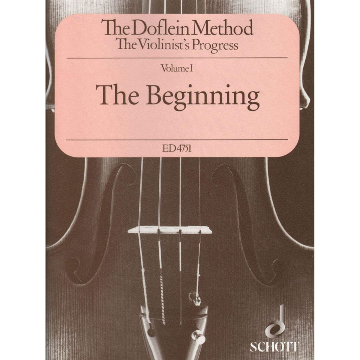 The Doflein Method for Violin Volume 1 - The Beginning