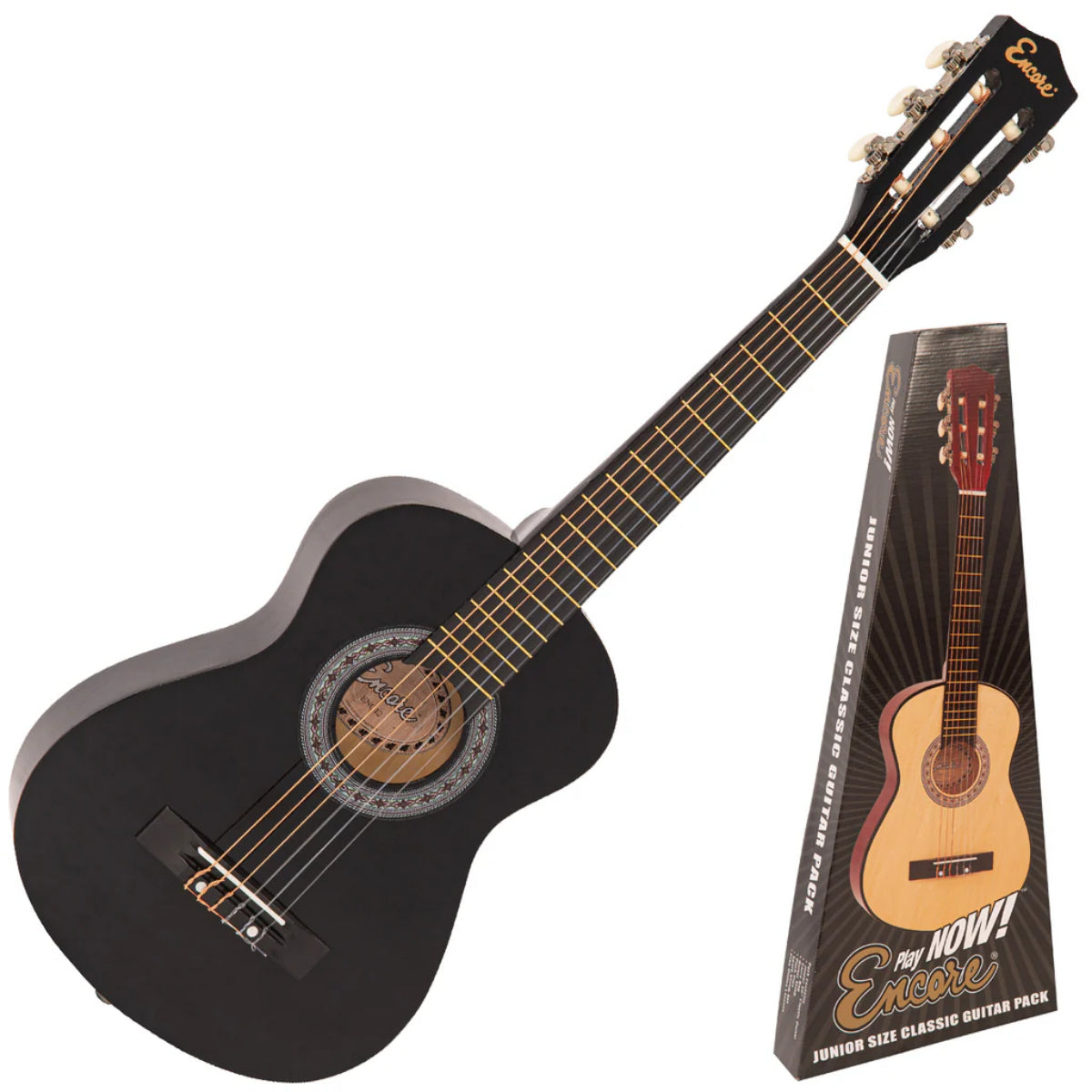 ENC12BKOFT 1/2 Size Junior Guitar Pack, Black