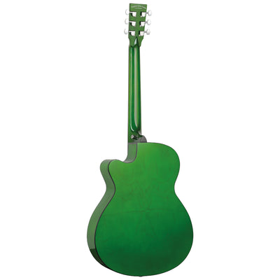 TA4-CE-GR Azure Super Folk Electro-Acoustic, Aurora Green Gloss