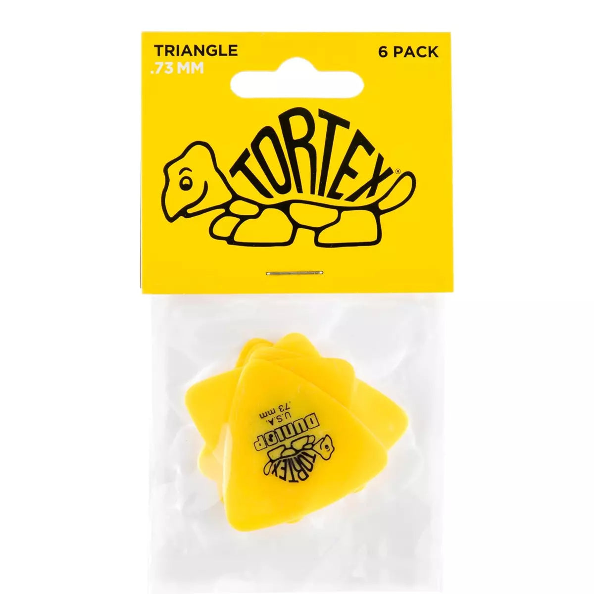 Tortex Triangle 73mm Yellow - 6 Pack