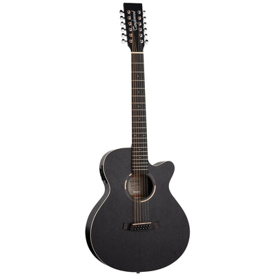 TWBB-SFCE12 Blackbird Super Folk 12- String Electro, Black