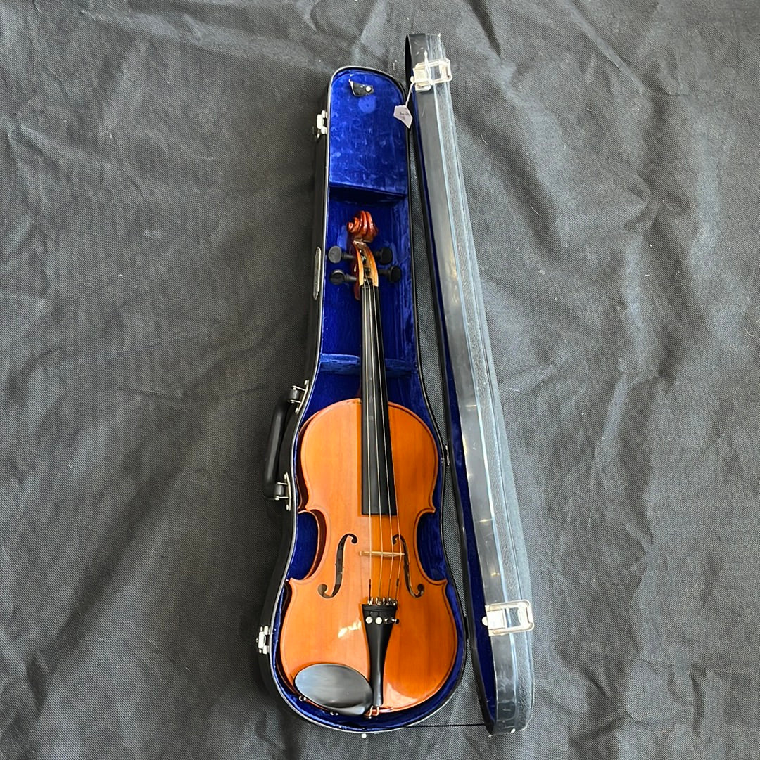 Student Violin 3/4 size, black hard case - X91