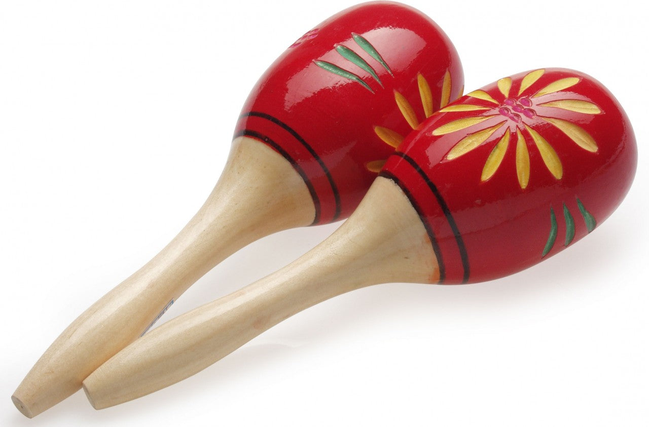 MRW-26 Wood Maracas,Oval,26Cm,Red