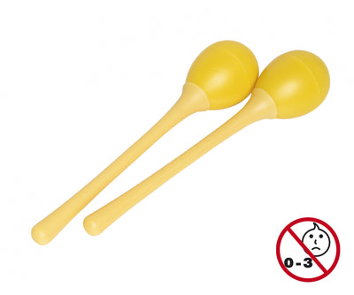 EGG-MA L/YW 2Pc Egg Maracas L/5/8Oz/Yellow