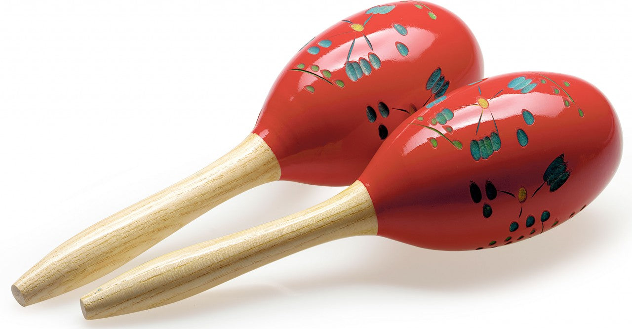 MRW-29 Wood Maracas,Oval,28Cm,Red