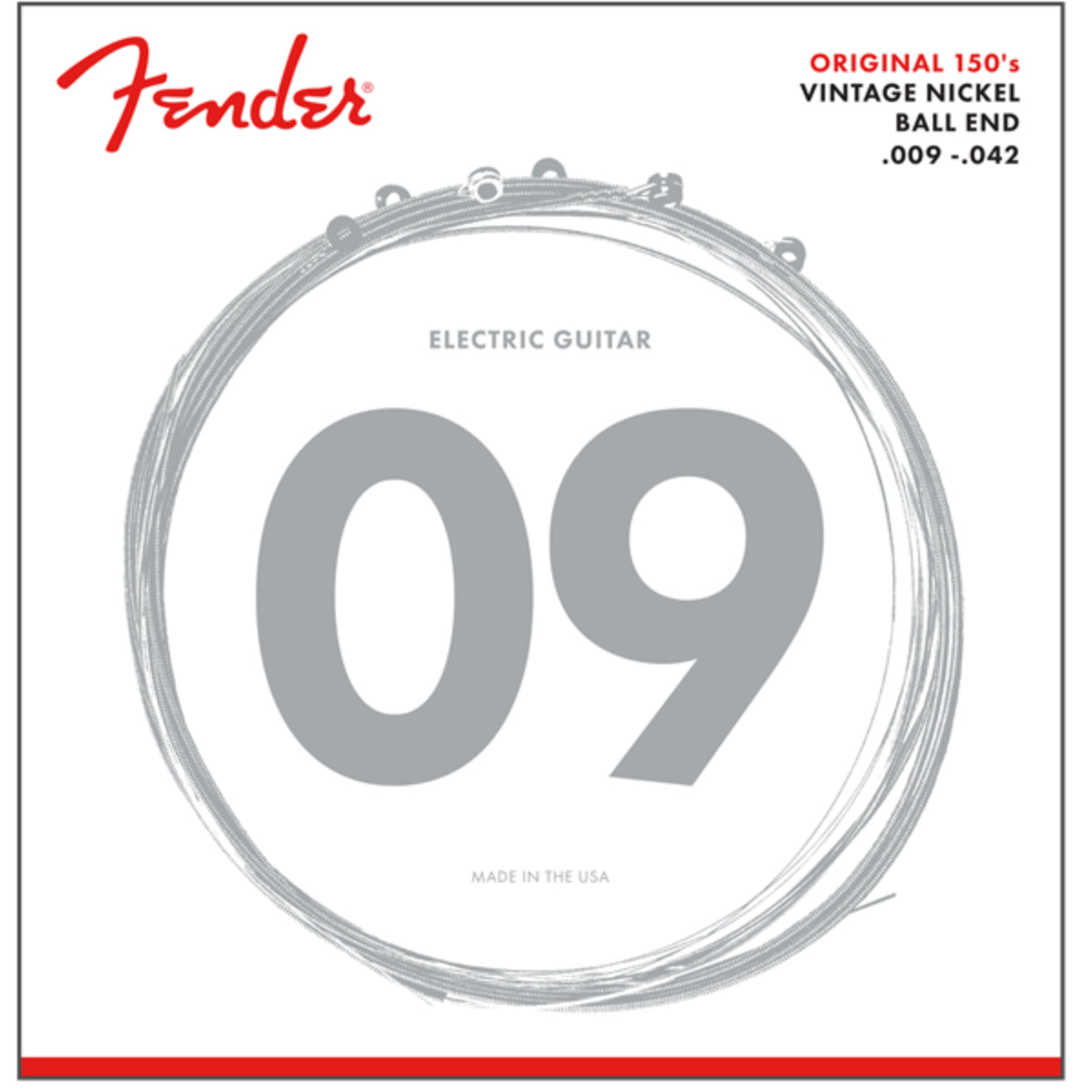 150L Pure Nickel Ball End Electric Strings 9-42