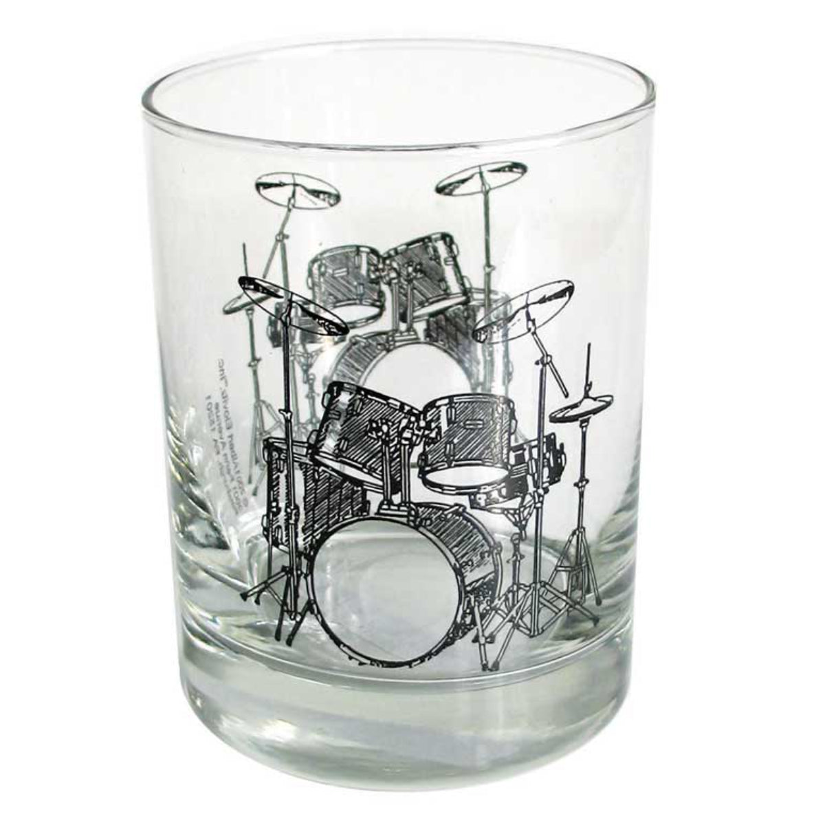 Clear Glass Tumbler, Drum kit - BB73