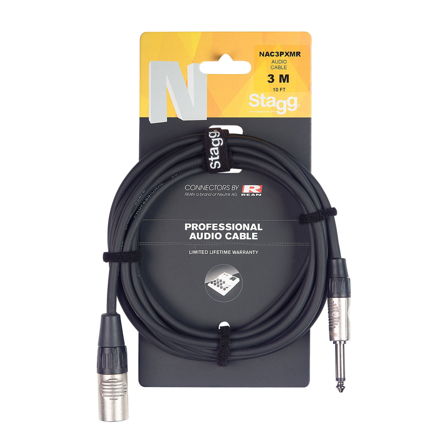 NAC3PXMR - 3m/10ft Jack to Male XLR