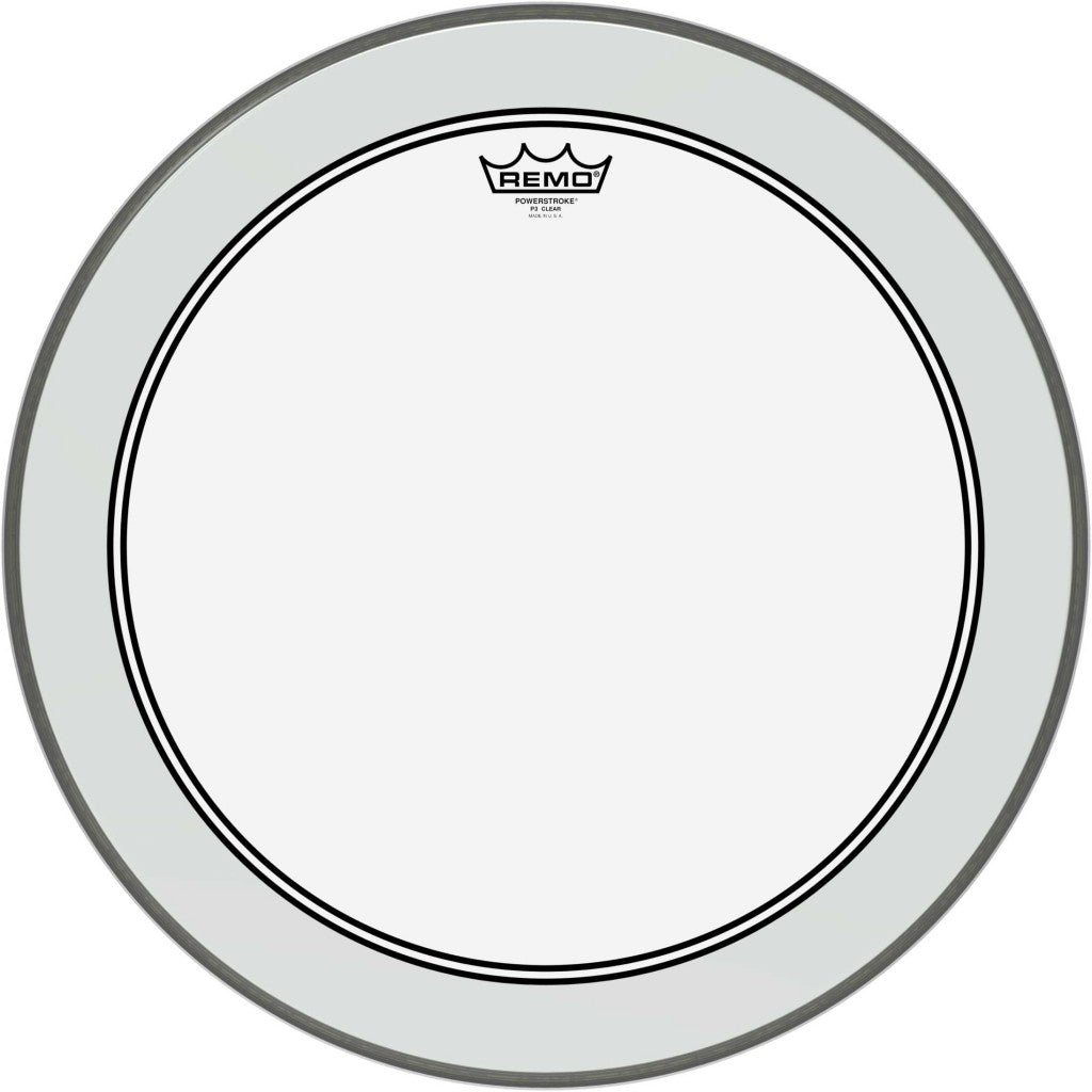 P3-1322-C2 22" Powerstroke 3 Clear + Dot Bass Drum Head