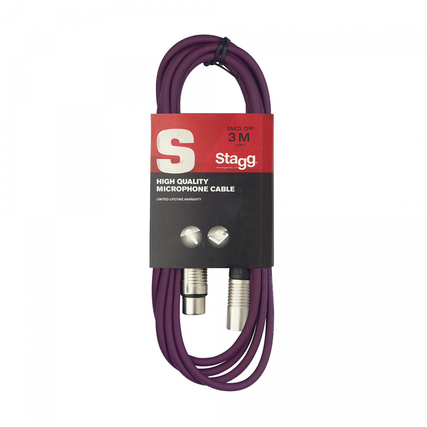 SMC3 3m XLR-XLR Lead, Purple