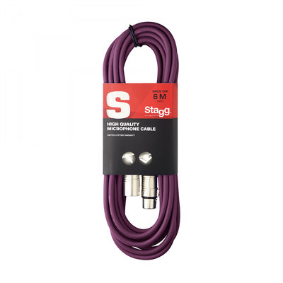 SMC6 CPP 6M Mic Cable Xlr/Xlr, Purple