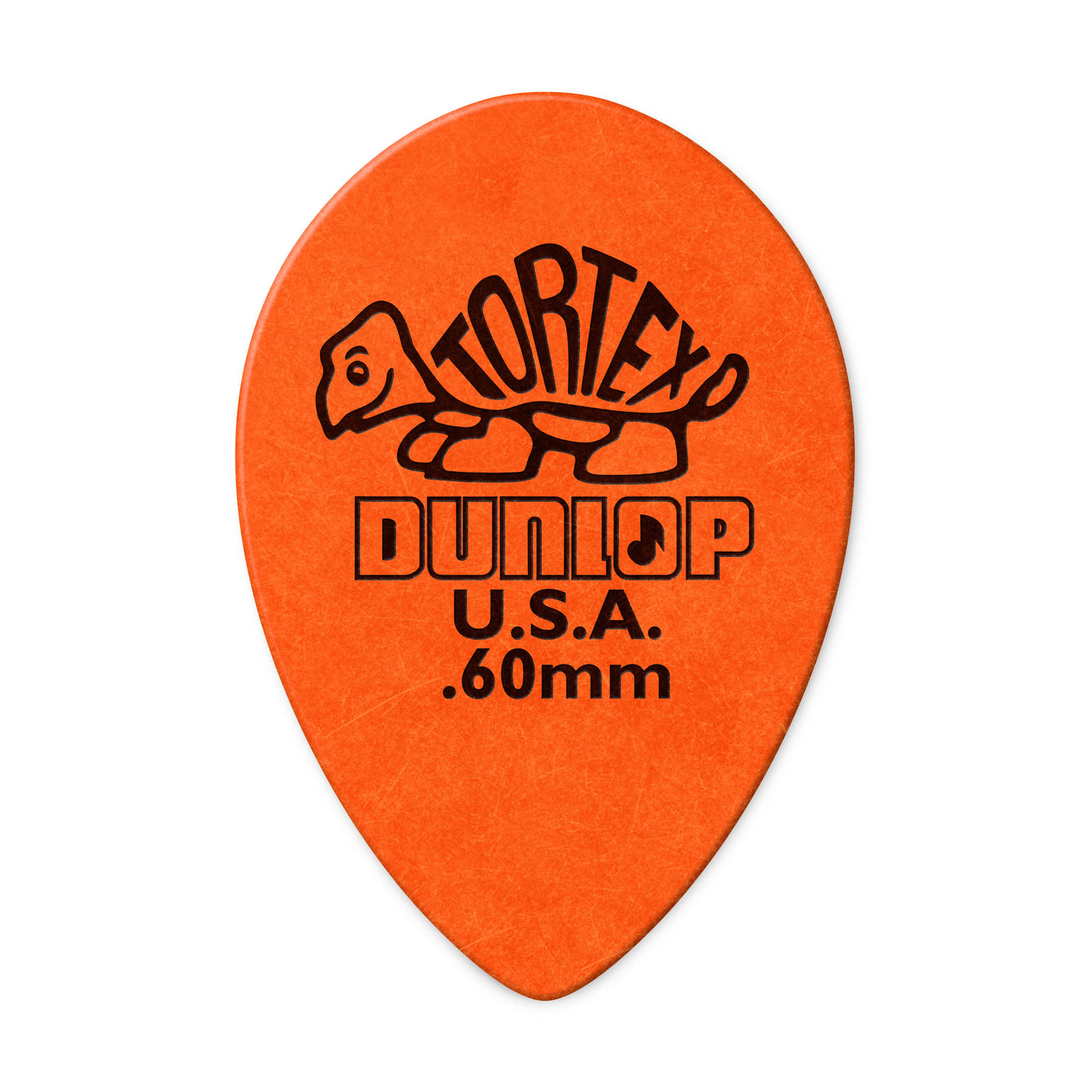 Small Teardrop Tortex 60mm Pick, Orange