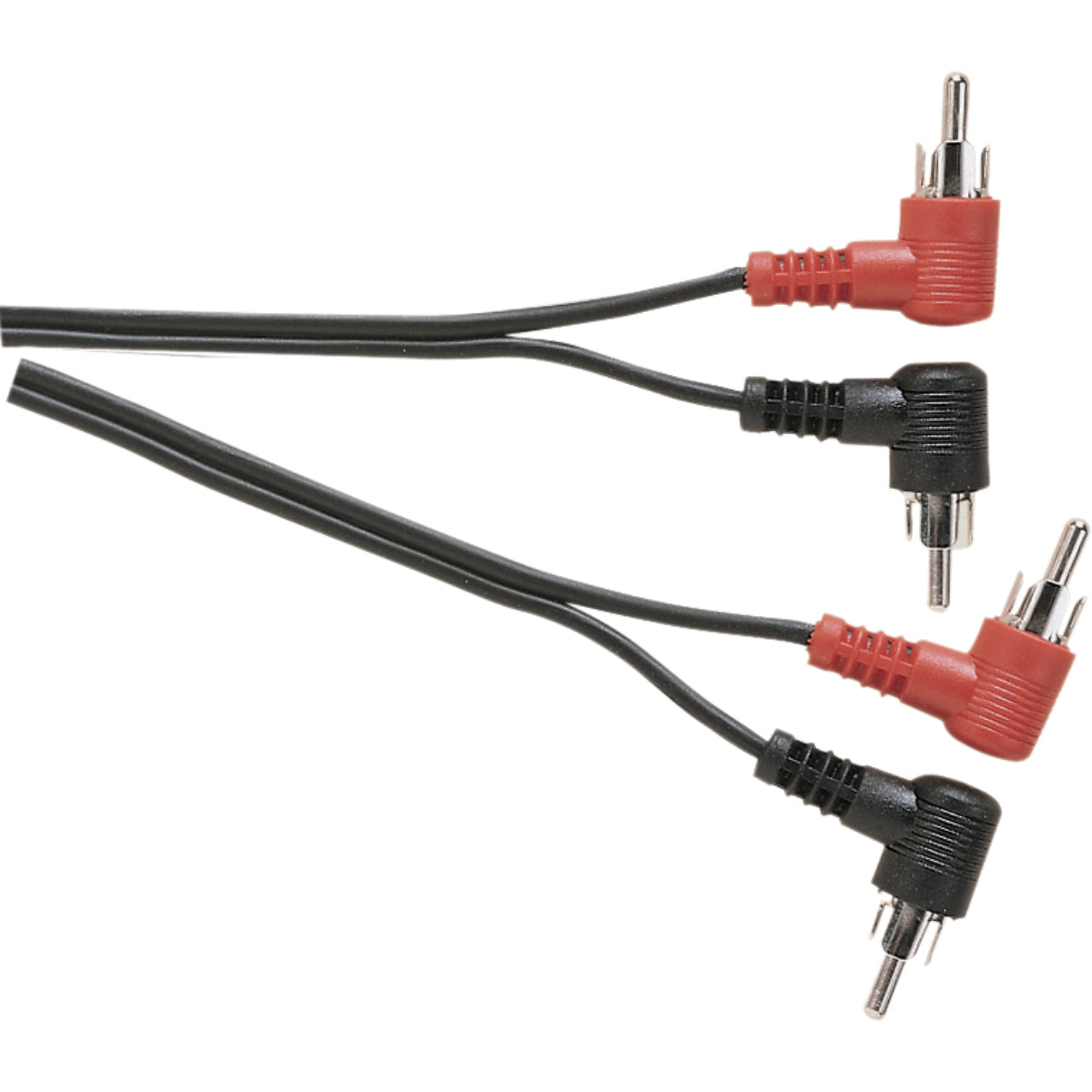 A114B - Black Figure 8 2X Right Angled Phono Plugs To 2X Right Angled Phono Plugs Lead. 1.2M