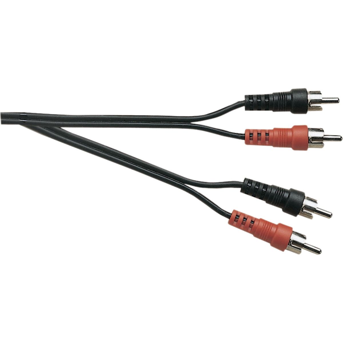 A114 - Black Figure 8 Screened 2X Phono Plugs To 2X Phono Plugs Lead. 1.2M