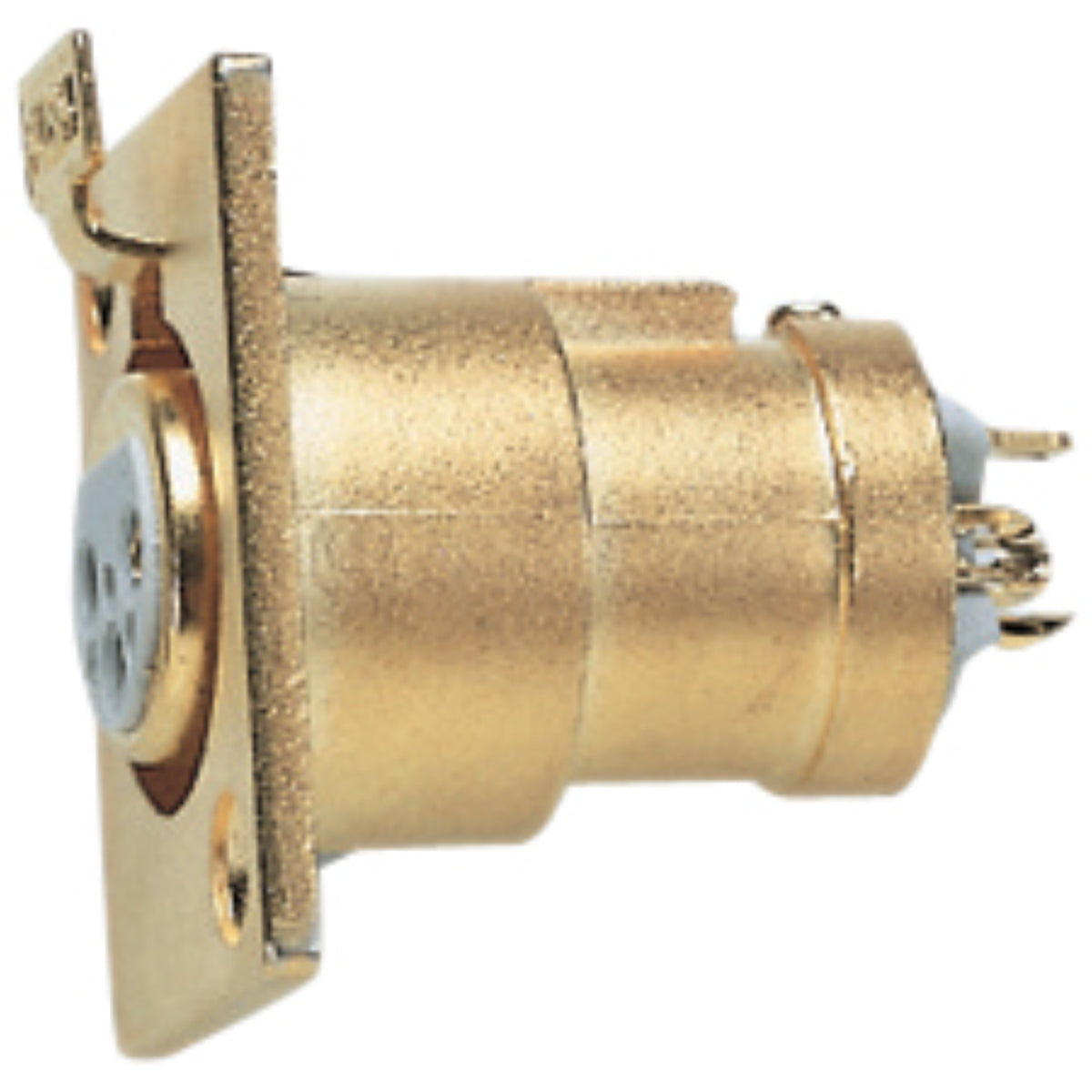 Gold High Quality 3 Pin Xlr Chassis Socket With Solder Terminals