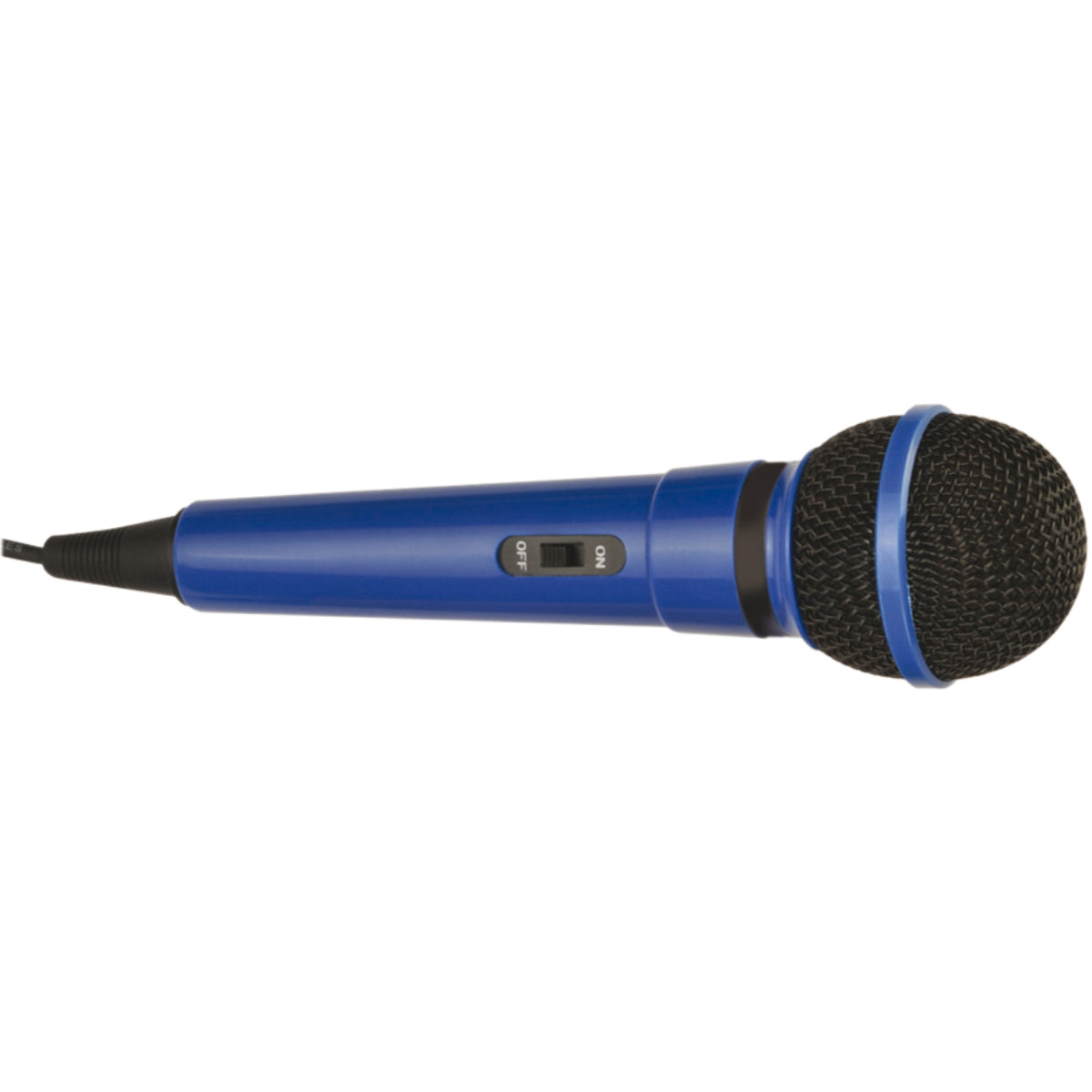 Blue Plastic Karaoke Microphone With Integral 2.8M Lead Fitted With 6.35Mm Plug