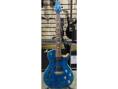 PRS SE ZACH MYERS, MYERS BLUE, SEMI HOLLOW ELECTRIC & GIG BAG (#D61177) EX-DEMO