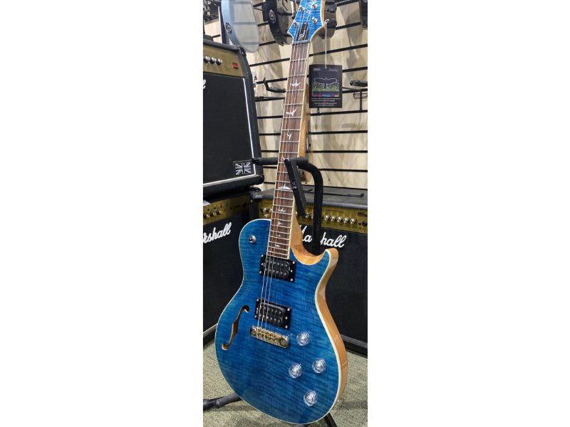 PRS SE ZACH MYERS, MYERS BLUE, SEMI HOLLOW ELECTRIC & GIG BAG (#D61177) EX-DEMO