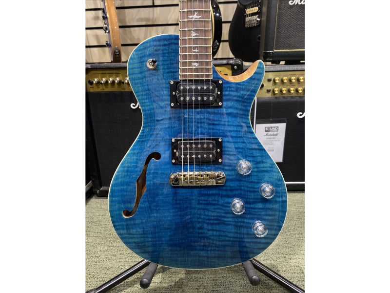 PRS SE ZACH MYERS, MYERS BLUE, SEMI HOLLOW ELECTRIC & GIG BAG (#D61177) EX-DEMO