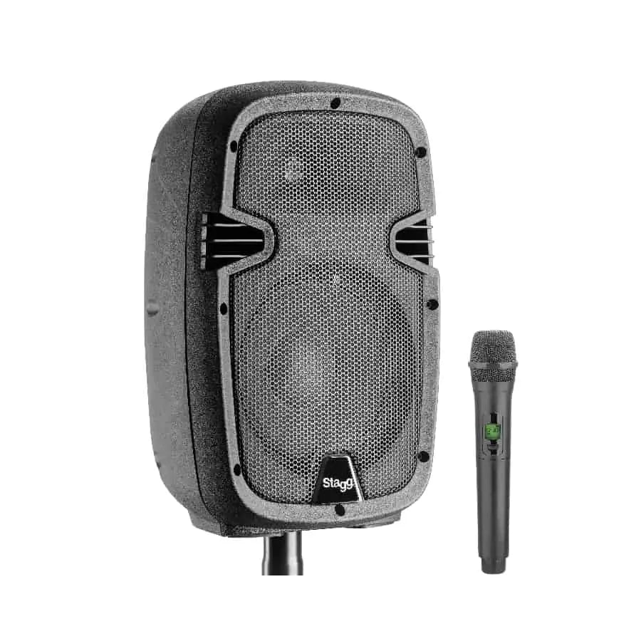 10' 2-WAY ACTIVE SPEAKER WITH BLUETOOTH PLUS UHF WIRELESS MIC, 60 WATTS