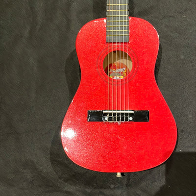 ENC12R 1/2 Sixe Junior Guitar, Metallic Red, Used - DD10