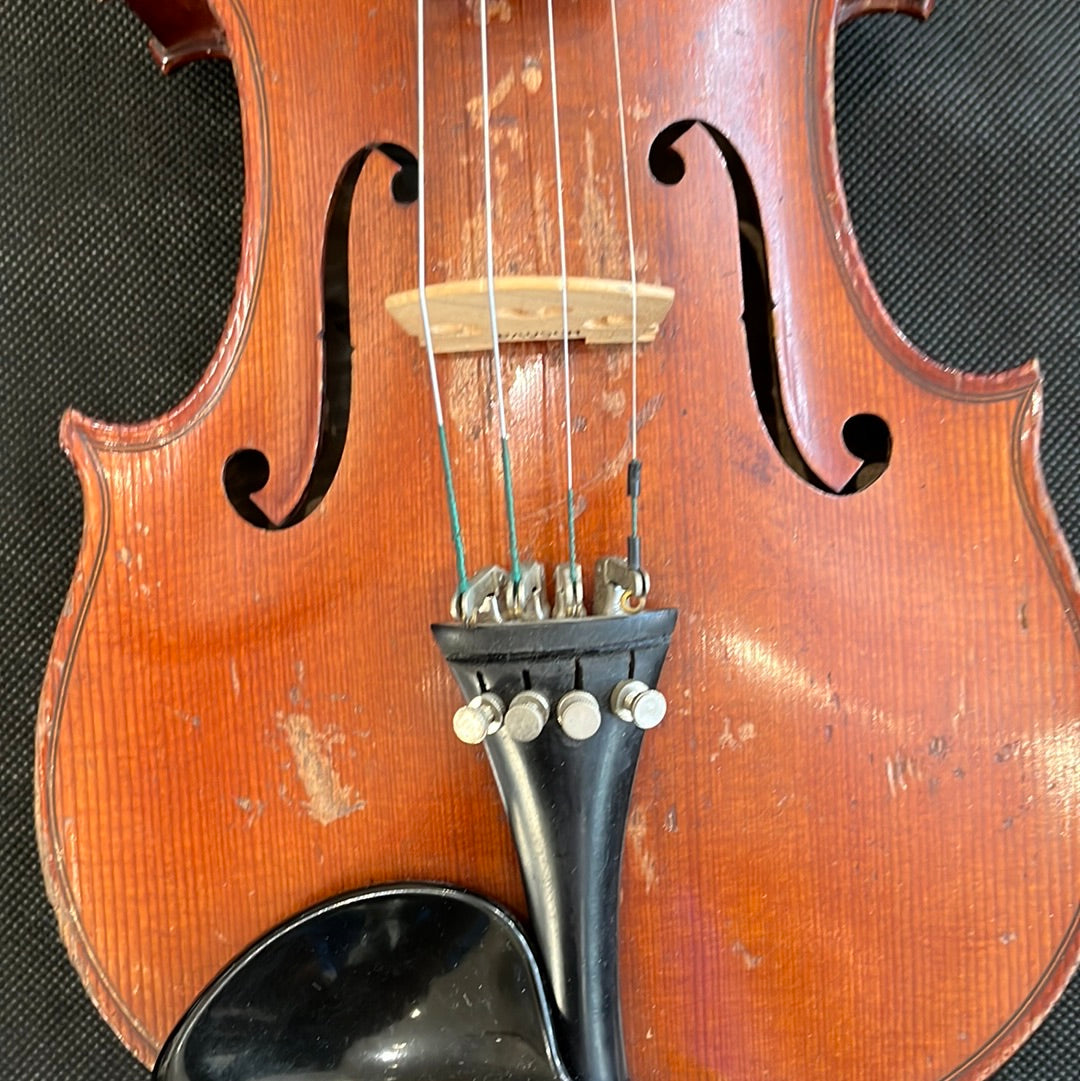 German Made Violin, 4/4 Size, Used - W4