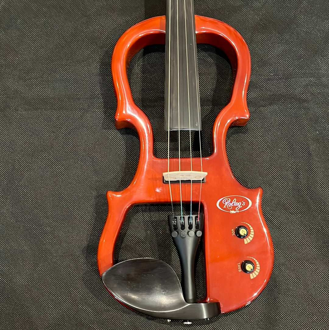 Electric Violin & Case, Natural, No bow, Used - Z70B