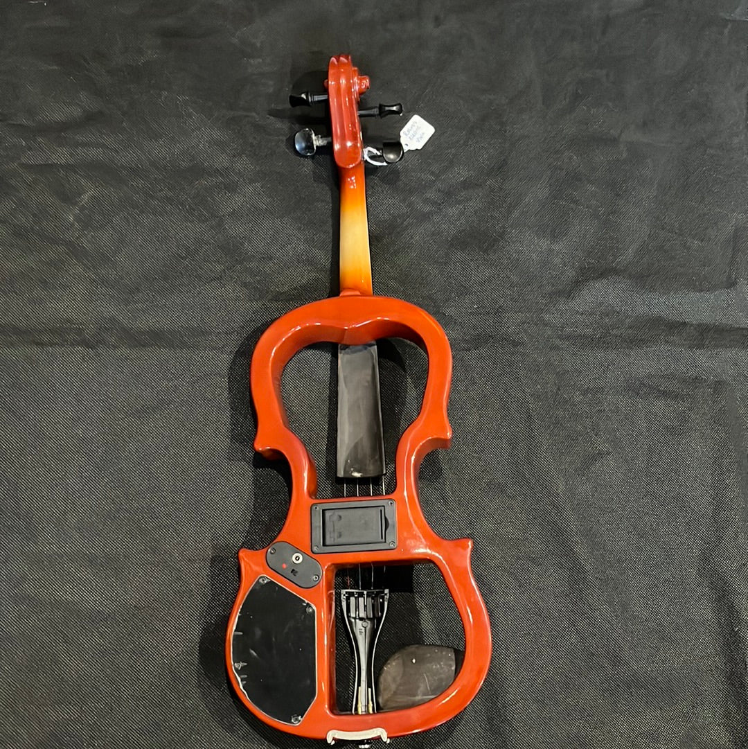 Electric Violin & Case, Natural, No bow, Used - Z70B