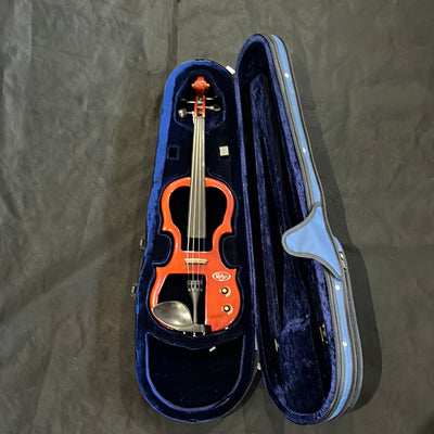 Electric Violin & Case, Natural, No bow, Used - Z70B